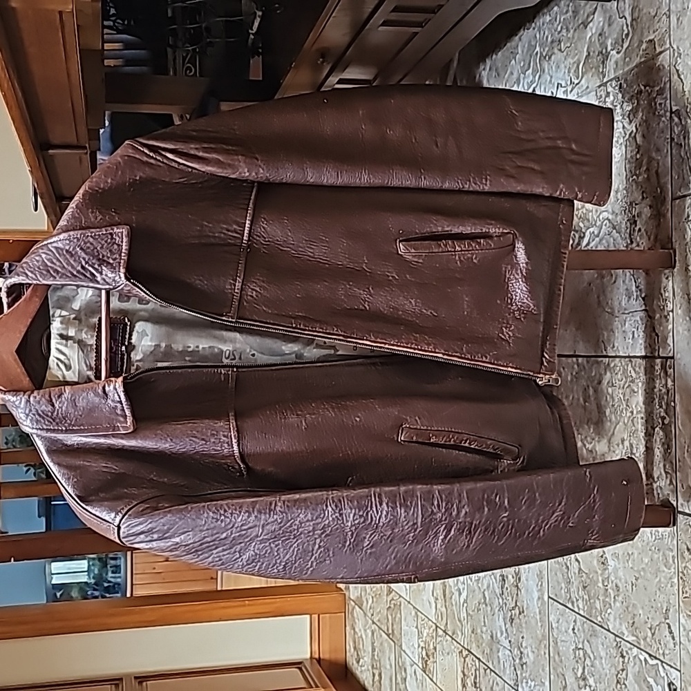 Lamb leather men's jacket from Morocco